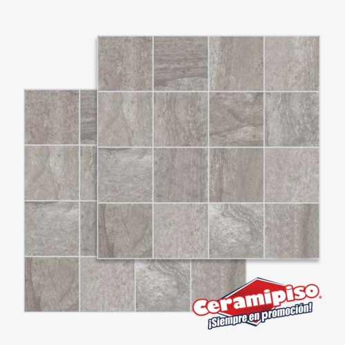 Piso cerámico Piedra gris