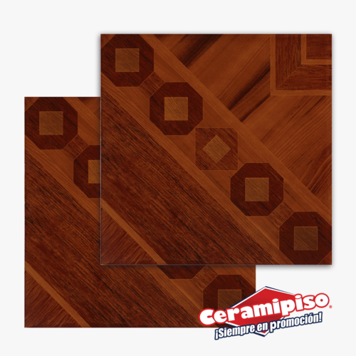 Piso cerámico Valencia Madera rojo